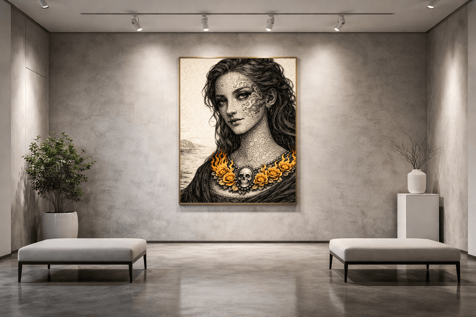 NFT in a modern room